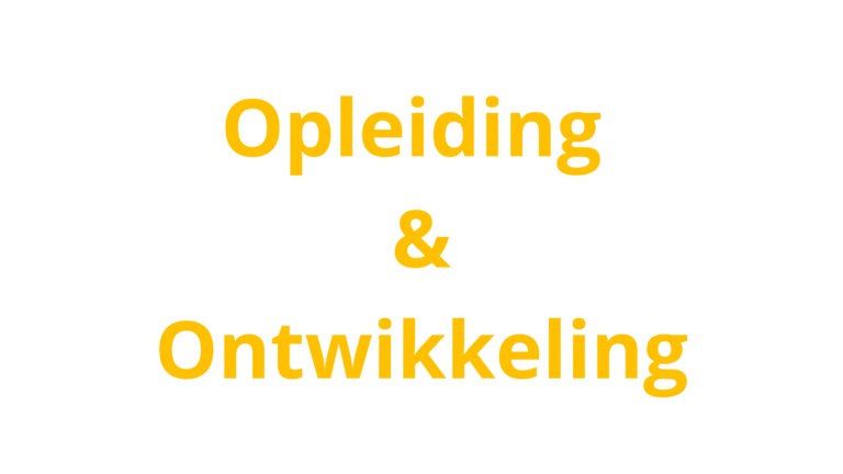 Opleiding en ontwikkeling