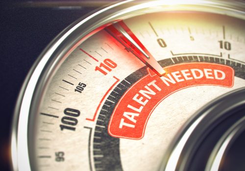 Talent Needed – Business or Marketing Mode Concept. 3D Talent Needed - Red Label on Conceptual Compass with Needle. Business Mode Concept. 3D.