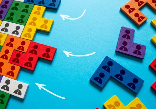 People are grouped into a community. Human resource. Organization of work and distribution of responsibilities. Cooperation and collaboration. Expansion of staff. Attract more supporters and followers